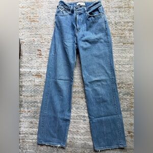 Abercrombie & Fitch Women's Blue Straight Leg Jeans